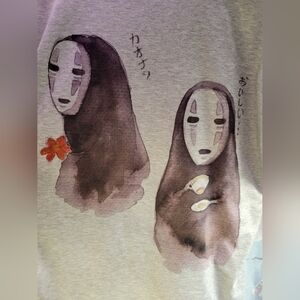 Spirited Away Graphic Women's Tee With Pin Nwot